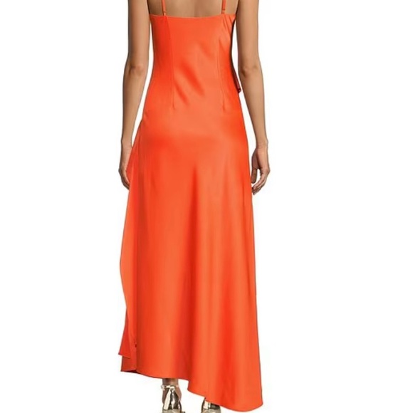 Gianni Bini Vibrant Orange Asymmetrical Dress - Picture 3 of 3